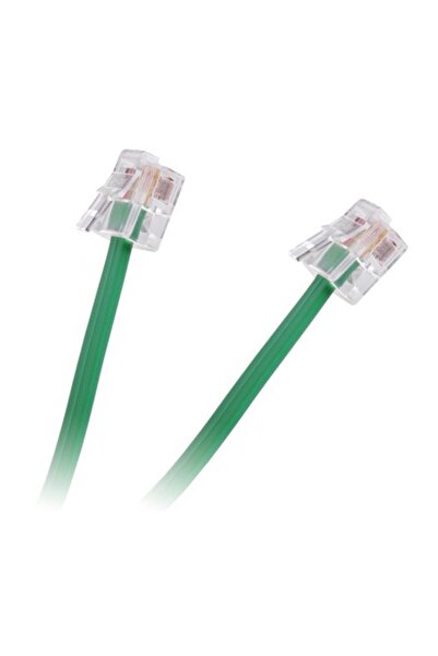 Lechpol Cablu prelungitor telefonic verde de 2 m