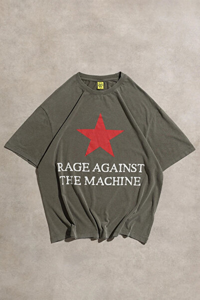 Overdrive Tricou cu mânecă scurtă Rage Against The Machine, supradimensionat,...