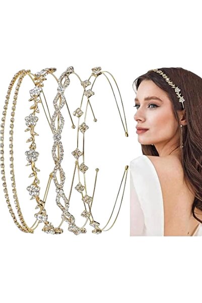 Arabest 4 PCS Rhinestone Headbands for Women, Rhinestones Headband, Premium R...
