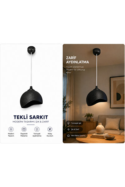 VoltMARKET Türkiye’nin Elektrik Marketi Voltmarket Dekoratif Tekli Sarkıt Avi...