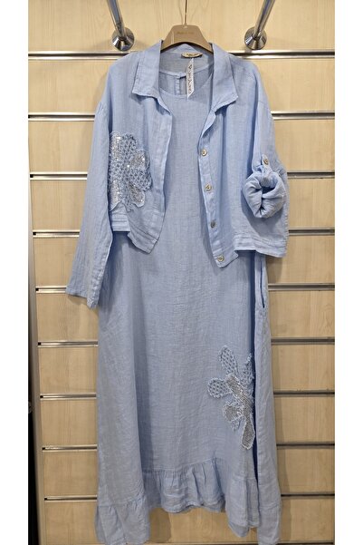 Park Moda İtalyan Keten Elbise Ceketli
