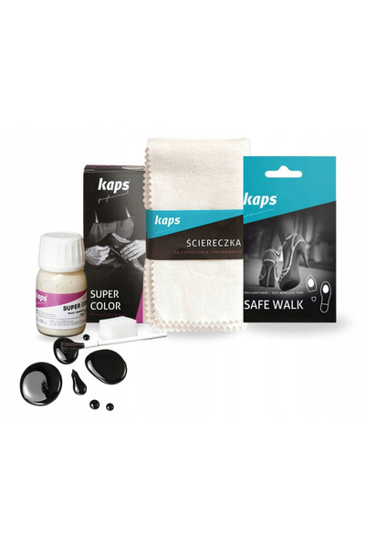 kaps Kit de ingrijire a incaltamintei, Kaps, 3 in 1, 25 ml, vopsea pentru pie...