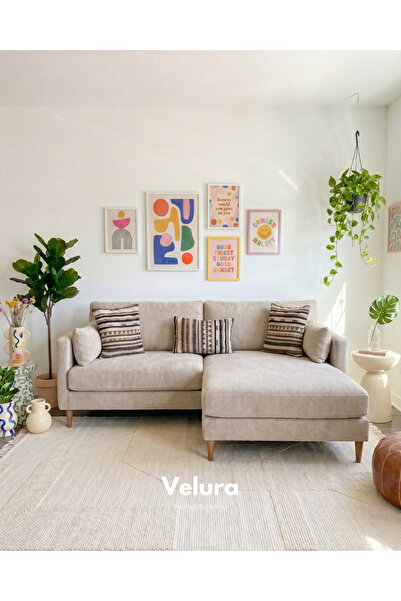 Velura Home & Living Pamela Köşe Koltuk - Krem