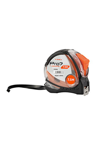 Lawazim Pro7 Standard Measuring Tape 7.5mx25mm Steel Tape Measure with CM Scale