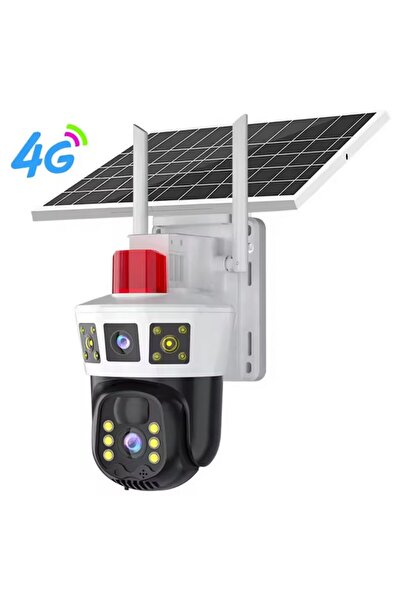 UTILIO Cameră de supraveghere 4G, TSS-D205, cu panou solar, Full HD, 2 lentil...