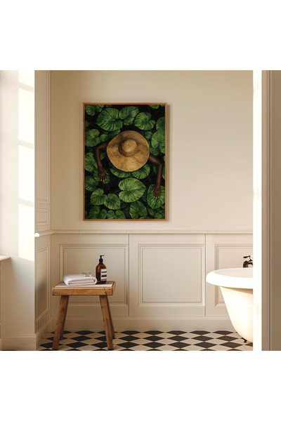 Tuba Decor Еднокомпонентна картина с дървена рамка