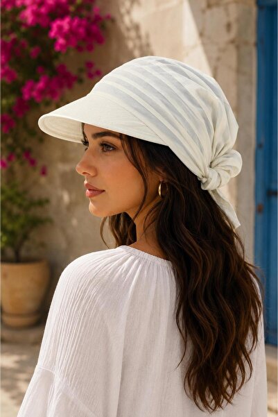 Wearflawless Women's Safari Tie-Back Brimmed Bandana Hat, Summer Sunshade Hat...