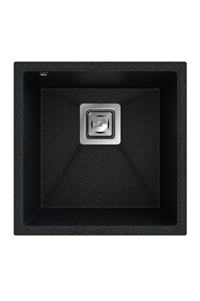 Granitan Chiuveta, Granitan, Granit, Montare sub blat, 42x42 cm, Negru