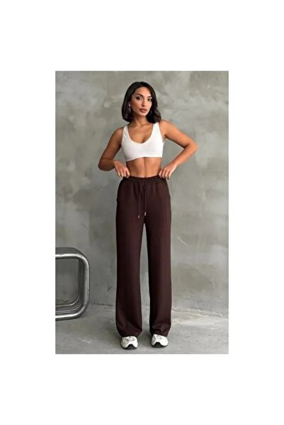 Nobrand WOMEN'S DARK BROWN PANTS, XXL