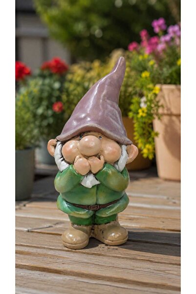 Gardenya Sevimli Bahçe Cücesi Dekoratif Biblo 1 (Polyester 39 cm)