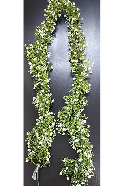 LUCIDIUSDECOR Ghirlandă cu Floarea Miresei Albă – 175cm