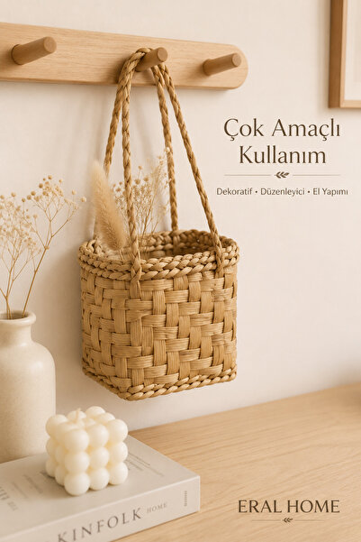 SS ERAL KOOP Multi-Purpose Basket Bag Minimal Stylish Design Handmade Wicker ...