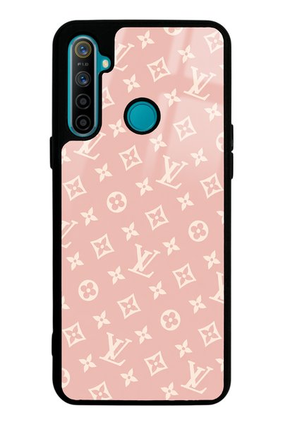 Spoyi Realme 5I Glossy Phone Case with Pink Lv Design