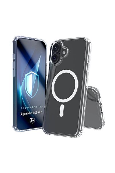 3MK Husă Armor MagSafe pentru iPhone 16 Plus, Transparentă
