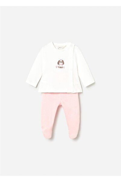MAYORAL Baby Girl Booties Top and Bottom Set Pink 1593