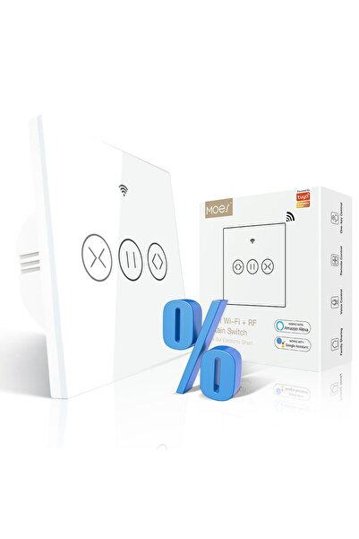 MOES Intrerupator Inteligent Pentru Rulouri, WS-EUR-C, Control Vocal Si Prin ...