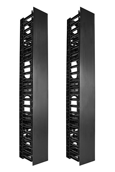 POWERTECH cable managment για rack NETW-0006, 23 θέσεων, πλαστικό, 2τμχ