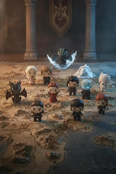 Miniso Game of Thrones Lisanslı Klipsli Figür Blind Box – Sürpriz Koleksiyon