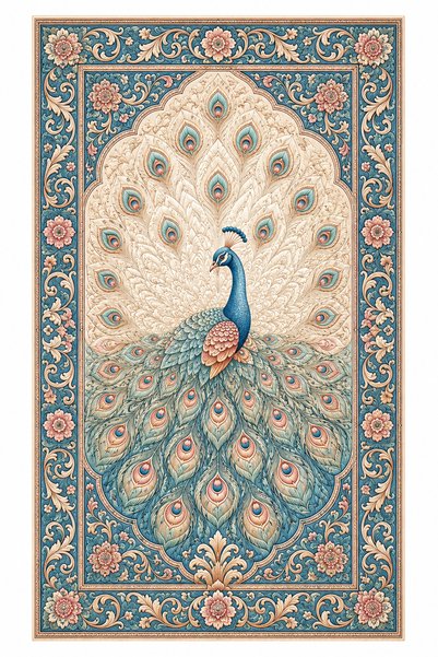Rugs Modern Halı Sdt Traditional Patterned Bird Motif Modern Woven Base Decor...