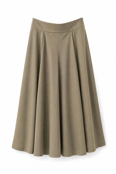 Zelish My Sister Khaki Pleated Pants Skirt
