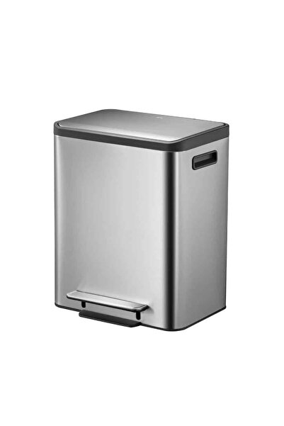 EKO Coș de gunoi cu pedală, EKO, EcoCasa, 30 litri, 1 compartiment, inox