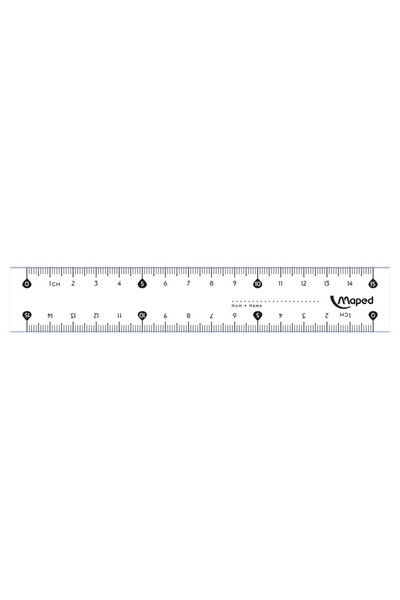 Maped Riglă Classic 15 cm dublă gradație
