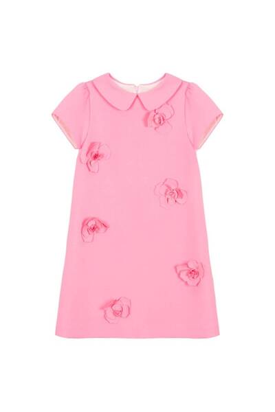 OEMS Girl's Dress with Flower Decoration - 14 Years Old