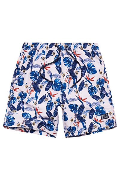 SUPERDRY Șorturi de baie hawaiane vintage pentru bărbați, mărimea S