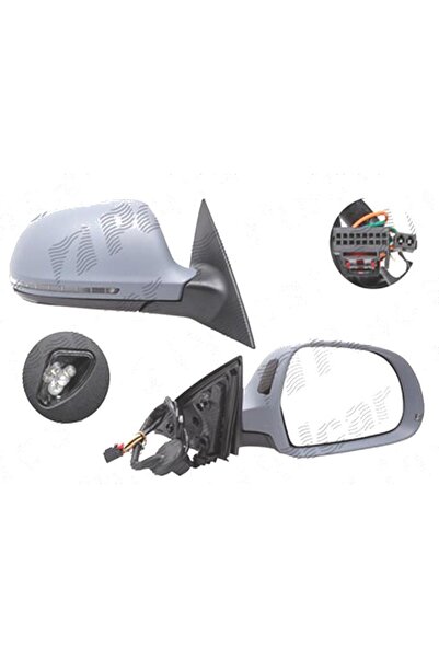 RapidAuto Oglinda exterioara Audi A6 (C6) 2008-2011, Dreapta, reglare electri...