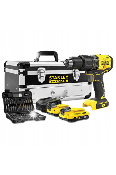 STANLEY SINCE 1913 Șurubelniță cu acumulator STANLEY 18V 2*2.0AH + 50 AKC.