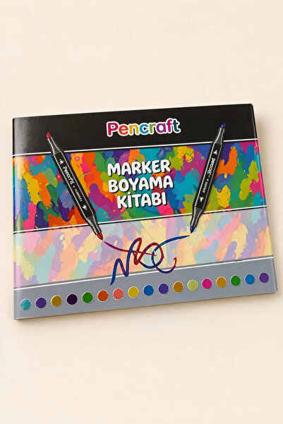 Karatay Yayınları Modellino Marker Boyama Kitabı Pencraft – 24 Sayfa Özel Kal...