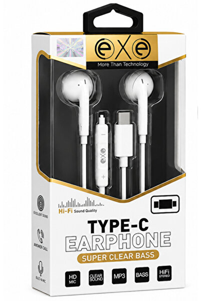 Type-C Kulaklık Mikrofonlu Kablolu Kulaklık
