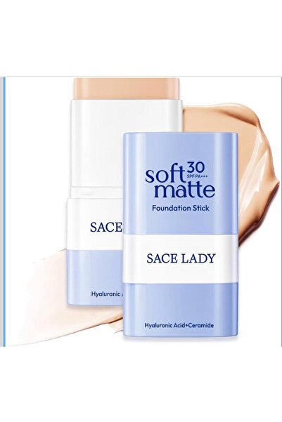 Sace Lady Foundation Stick, Provides Medium to Full Coverage, Built-In Brush,...