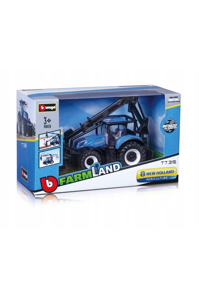 Bburago Junior Tractor cu încărcător frontal NEW HOLLAND T7.315 Bburago