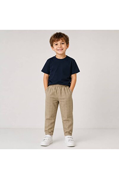 LaCiel Paris Gabardin Dokuma Pantolon & Lacivert Tshirt Set