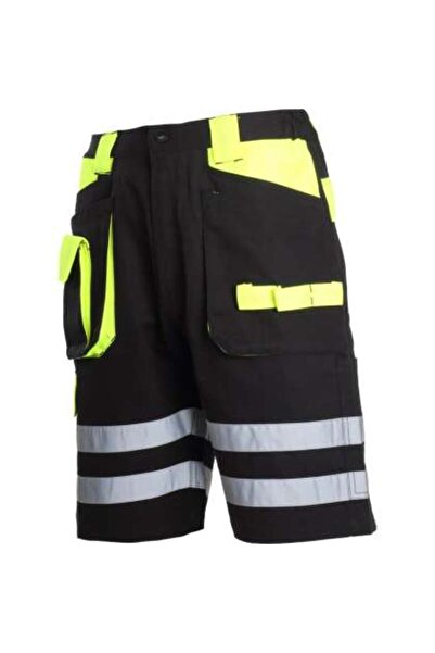 Lahti Pro Pantalon Scurt Cu Reflectorizant Negru-verde - 2xl