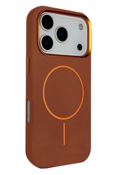 Joko غطاء SHOPILKE لهاتف iPhone 17 Pro Max Luno من الجلد Magsafe (195859) - بني