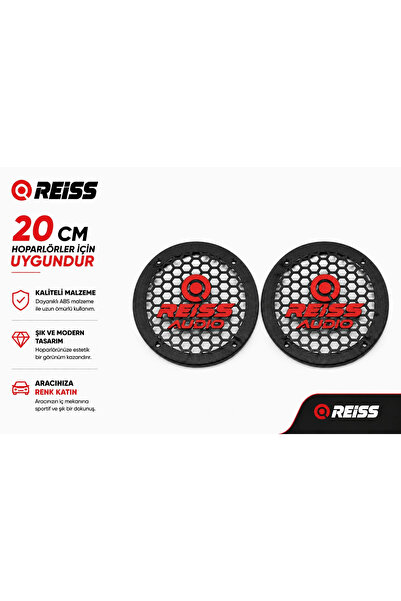 Reiss 20cm Hoparlör Kapağı - Logolu Kaliteli Plastik Midrange Hoparlör Kapak ...
