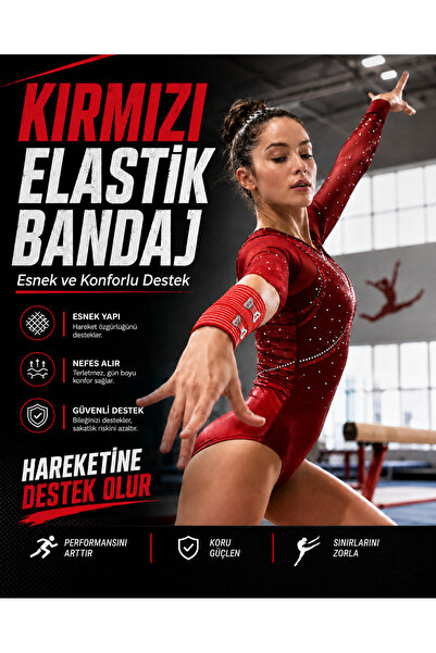 Life Care Kırmızı Elastik Bandaj 10cm