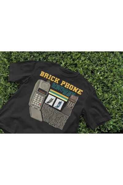 Grafftee Clothing Brick Phone Printed Unisex Oversize T-Shirt