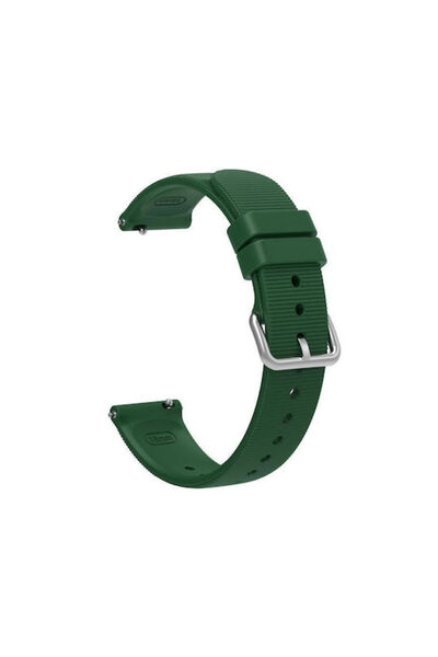 OEM Λουράκι σιλικόνης μονόχρωμο ανάγλυφο για Garmin Venu 2s Venus 3s Πράσινο