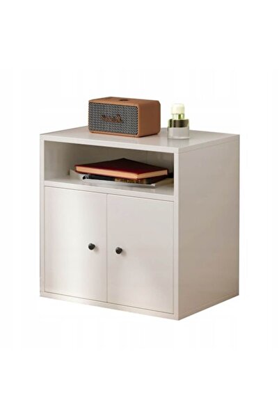 Muvu Bibliotecă verticală, albă, dulap, comodă modernă stil loft scandinav, 5...