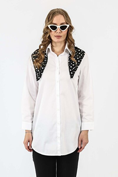 byözlemyazan Relaxed Fit Basic Long Women's Shirt
