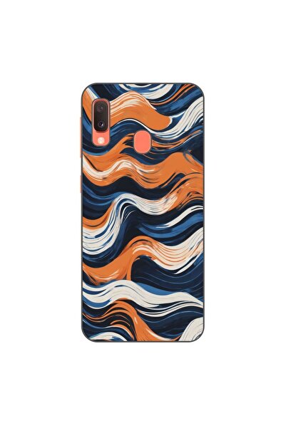 OEM Husa compatibila cu Samsung Galaxy A20e Silicon Gel Tpu Model Abstract Cr...