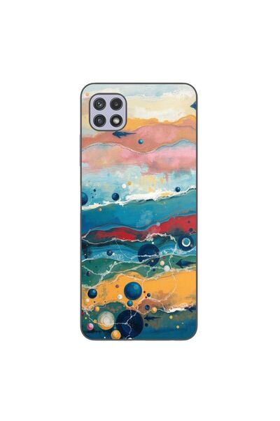 OEM Θήκη συμβατή με Samsung Galaxy A22 5G από σιλικόνη gel TPU με σχέδιο Υδάτ...