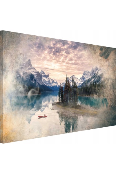 Naklejkomania Tablou pe panza, Productie poloneza, Peisaj montan, 120 x 80 cm...