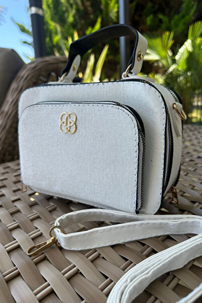 Raneel Kazançlı Alışveriş Gold Detailed 3-Compartment Hand and Shoulder Bag W...