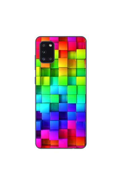 OEM Калъф, съвместим със Samsung Galaxy A31, силиконов гел TPU, с шарка на цв...