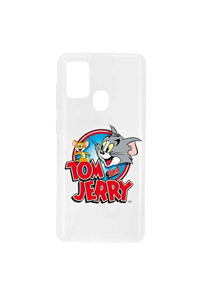 OEM Husa compatibila cu Samsung Galaxy A21s Silicon Transparenta Model Tom An...