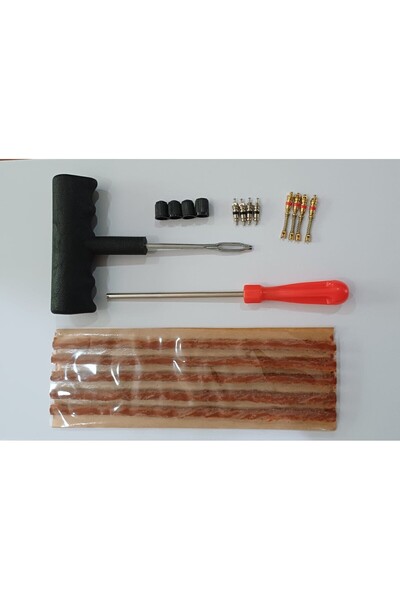 BSR Lastik Market Dubleks Lastik Tamir Seti: 5 Ad 20cm fitil, Plastik Fitil A...